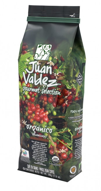 Cafea 100% bio, boabe, Juan Valdez, 500gr