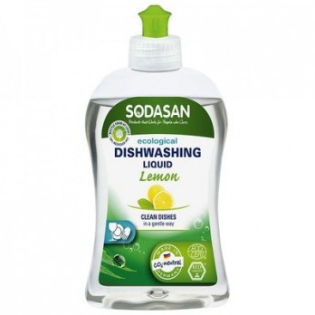 Detergent vase bio lichid lamaie SODASAN, 500ml