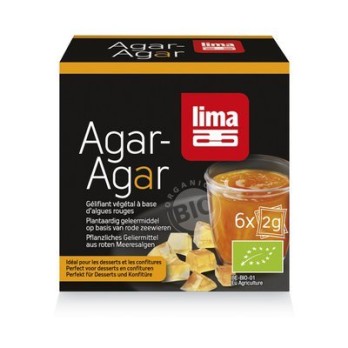 Agar agar pudra bio, Lima, 6x2gr