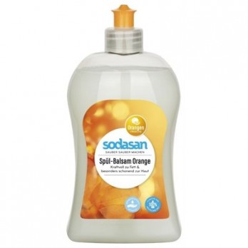 Detergent vase lichid bio portocala SODASAN, 500ml