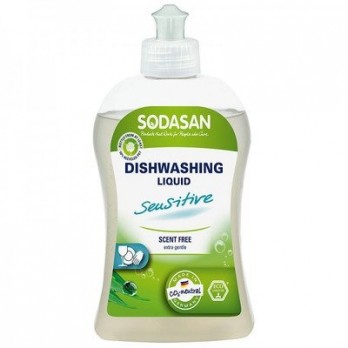 Detergent vase lichid bio Sensitiv SODASAN, 500ml
